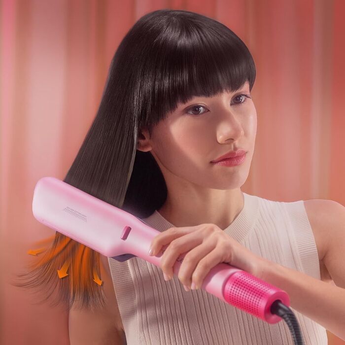 Стайлер для волосся Cecotec AirLisse Black випрямляч з функцією обдуву, 3 режими, чорний