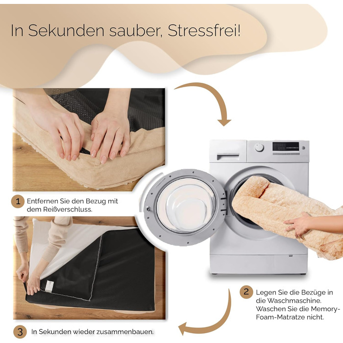 Ортопедичний кошик для собак преміум-класу, середнього розміру ліжко для собак із сертифікованим матеріалом з ефектом пам&39яті знімний та пральний чохол, водонепроникний, зручний шезлонг для собак середнього розміру (великого)