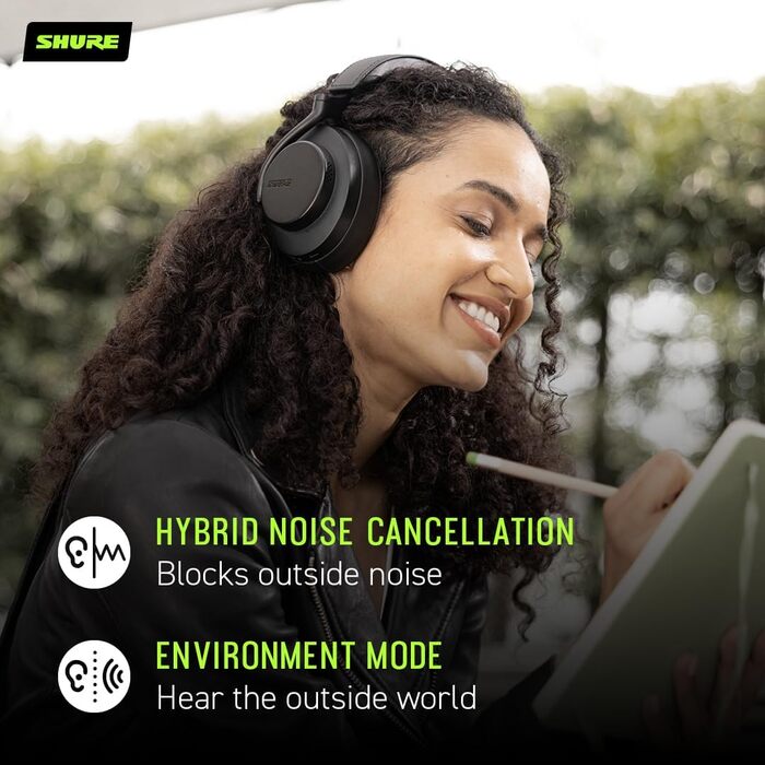 Бездротові навушники Shure AONIC 50 GEN 2 з функцією шумозаглушення - чорний Gen 2 Black