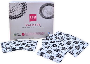 Презервативи FAIR SQUARED Sensitive Dry, 53 мм, 50 шт