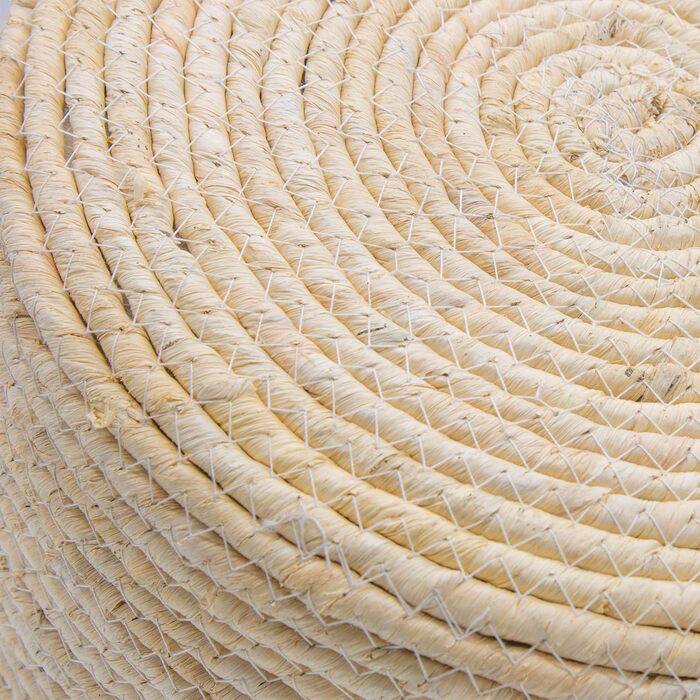 Підставка для ніг Spetebo Seagrass Vintage Natural - 30 см - Пуф у стилі бохо з натурального волокна - Підставка для ніг з джуту/Пуф як табурет/Підставка для ніг/Сходинка/Подушка для сидіння/Подушка для ніг/Сидіння