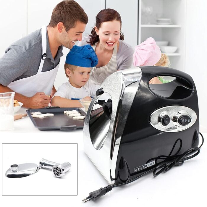 Електрична м'ясорубка 2800 Вт з нержавіючої сталі з насадкою для ковбаси з насадкою для м'яса, овочів або риби