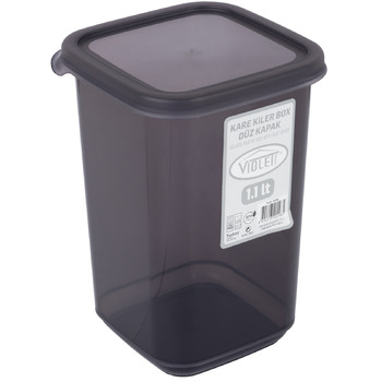 Контейнер для сипучих Violet House 0298 Transparent Black 1.1 л (6859643) Контейнер для сипучих Violet House 0298 Transparent Black 1.1 л (6859643)