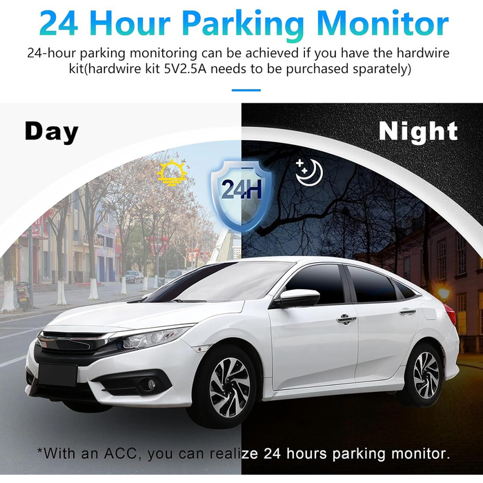 Дзеркальний відеореєстратор Podofo з бездротовим автопрогравачем, Android Auto з HD-камерою заднього виду 9,66-дюймовий IPS сенсор