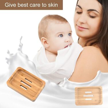 Шматки натурального дерев'яного бамбукового мила Дерев'яний душ ручної роботи мильниця мильниця для мила скраббер губки раковина п