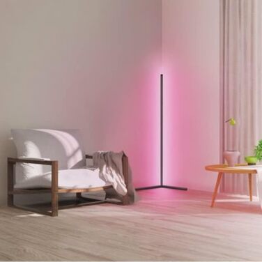 Розумна WiFi LED-торшерна лампа LEDVANCE Smart Corner, RGBW біле світло (2700-6500K), 10 Вт, 600 лм, 1400 мм, керування через додаток або голосові помічники (Alexa, Google), базовий комплект для приміщень