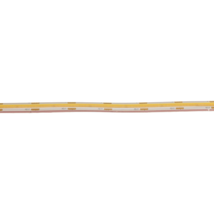 Світлодіодна стрічка ChiliTec COB 1м, димована, вологозахищена IP65, 12V, 10W, 908 люмен, 3000K, крок різу 5см, самоклеюча, для внутрішнього та зовнішнього використання, тепле біле світло.