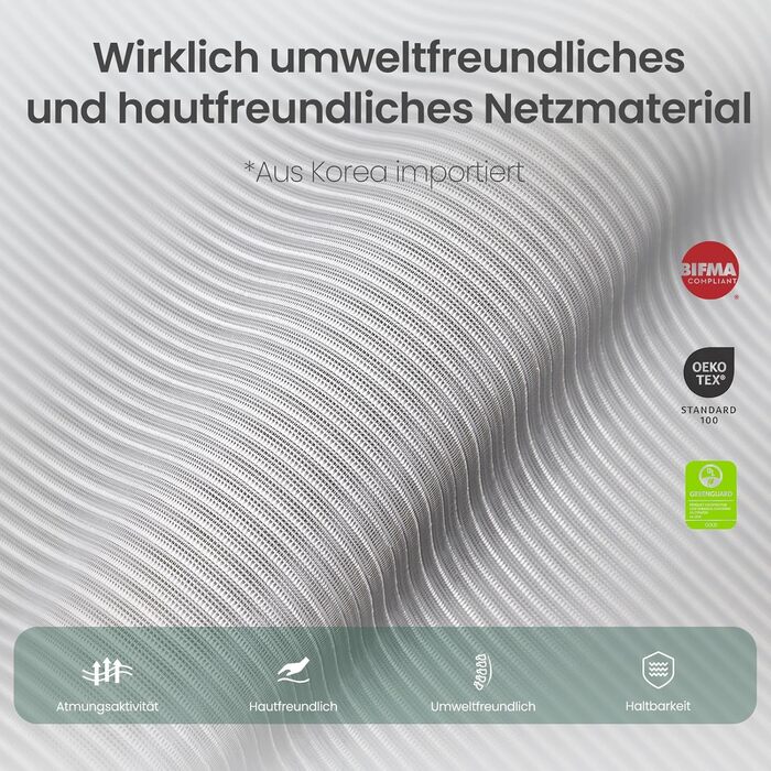 Ергономічне офісне крісло COLAMY XK Atlas, сітчасте крісло керівника з регульованим підголівником, комп&39ютерне крісло, поворотне крісло з 4D підлокітниками, алюмінієва основа/розсувне сидіння/фіксатор нахилу, темно-сірий колір