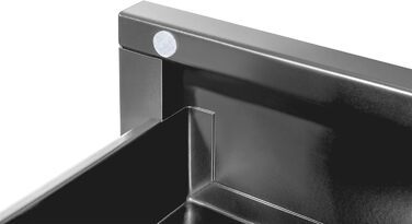 Шухляда під столом - Висувна - Плавний хід - Глибина 48 см - Вантажопідйомність 5 кг - Для монтажу під столами, робочими столами або стільницями - Чорна