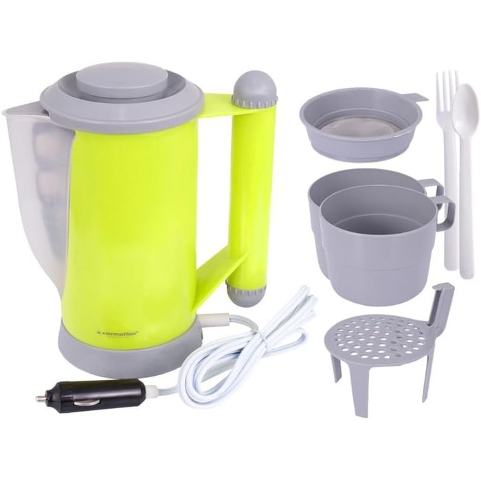 Мобільний водонагрівач для прикурювача - Кемпінговий чайник електричний - Автомобільний чайник ідеально підходить для підігріву ча