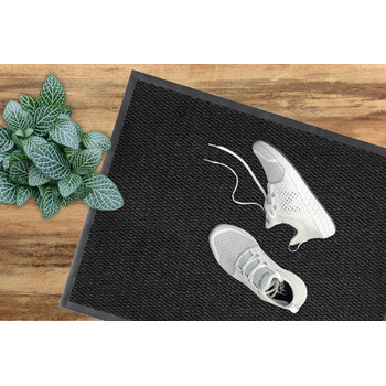 Килимок для дверей andiamo Easy - Килимок для входу, килимок для бруду та килимок для прихожей - Килимок для передпокою ефективно поглинає бруд - 120 x 180 см антрацитового кольору 120 x 180 см (Прямокутний) Антрацит