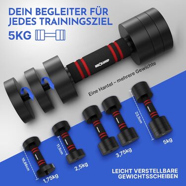 Гантелі NEOLYMP Adjustable Dumbbells Set - 2 x 1.75 - 10 кг