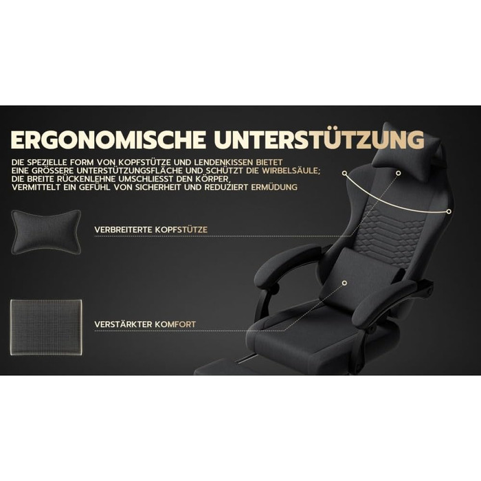 Ігрове крісло/офісне крісло, ергономічне, масажне сидіння з регульованою підставкою для голови та ніг, регульованими підлокітниками та 3D-підлокітниками, сталевий каркас (червоний) чорна тканина