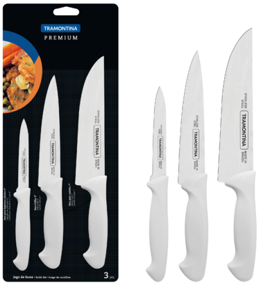 Набір ножів Tramontina Premium, 3 предмети (6186998)