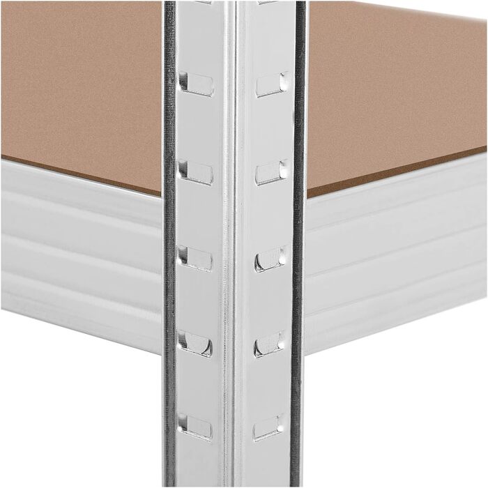 Міцний стелаж 160 x 40 x 180 см для 4 полиць по 150 кг Сірий металевий стелаж Підвальна полиця, 34