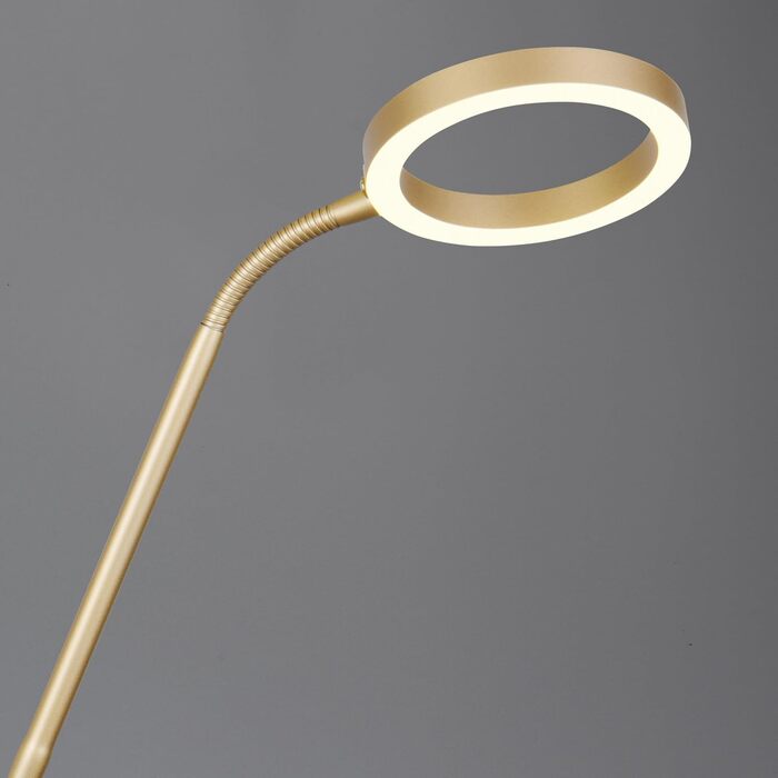 Стільовий торшер Trio Leuchten Willis 449510279, металевий, золотистий, 39 5.5 Вт LED, регульована колірна температура, диммер