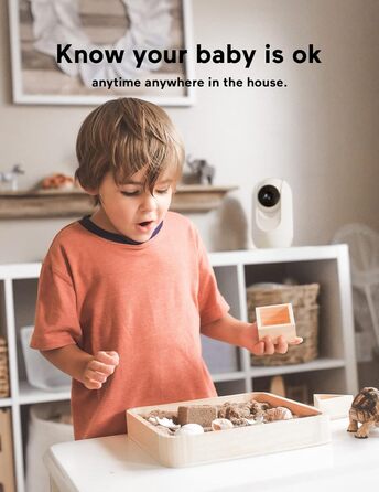 Монітор для дітей з камерою 5 дюймів, 1080P HD Video Монітор для дітей без Wi-Fi з камерою та аудіо Монітор для дітей 5000 мАг, ба