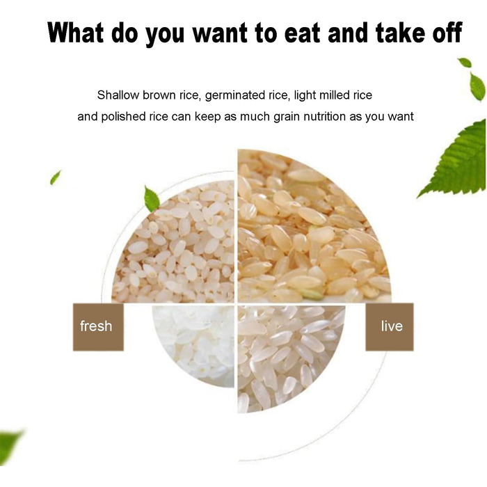 Автоматична машина для лущення рису, побутова машина для подрібнення рису Машина для лущення рису Машина для лущення рису 220 В Машина для очищення рису для рисочистки