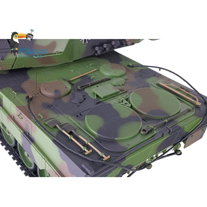 Радіокерований танк Leopard 2A6 RC 1/16, 2.4 GHz, з функцією стрільби (6 мм)