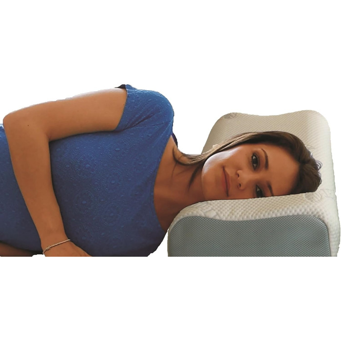 Подушка для шиї Vario Vital, подушка з пінного гелю Ortho Dreams Visco Gel, для розслабленої шиї, зручна подушка, підходить для алергіків - індивідуально регульована висота та жорсткість