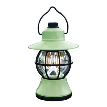 Зносостійкий акумуляторний наметовий ліхтар Toyvian з ручкою, портативний кемпінговий ліхтар для професійного освітлення наметів на відкритому повітрі, зелений