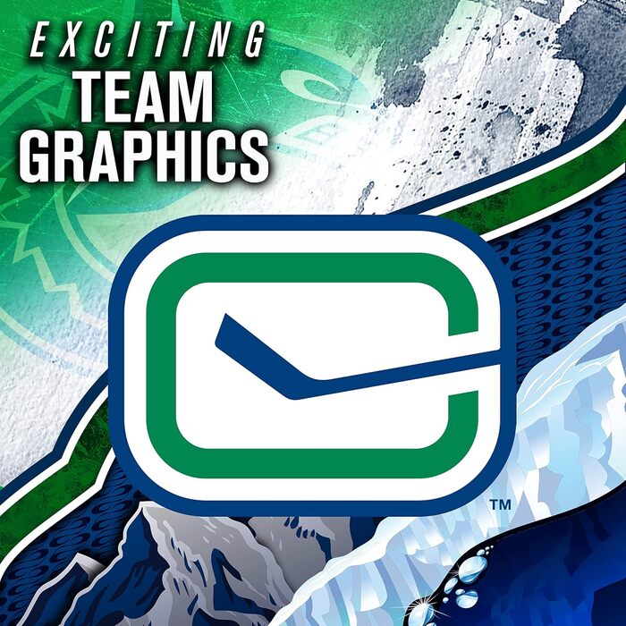 Міні-маска воротаря Franklin Sports з логотипом команди НХЛ та чохлом - колекційна маска воротаря з офіційними логотипами та кольорами НХЛ &quotВанкувер Кенукс&quot