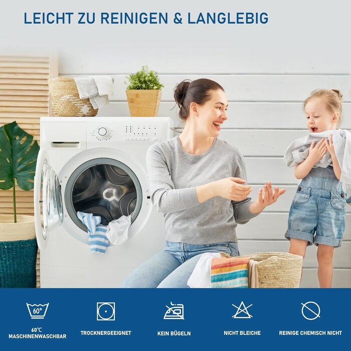 Наматрацник GRT Mattress Topper 140x200 см, водонепроникний наматрацник, дихаюча простирадла на ремені з шестикутною стьобаною прострочкою, виготовлена з безшумного матеріалу, білий 140 200 см, водонепроникний