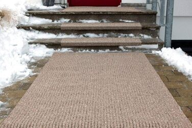 Килимок для сходів AKO, нековзкий, 30 x 73 см, R13 - Зроблено в Німеччині, сіль та перець