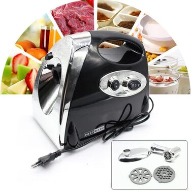 Електрична м'ясорубка 2800 Вт для набивання ковбас 3 подрібнювальні пластини і трубки для набивання ковбас Мульти