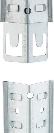 Надміцний стелаж Relaxdays, комплект з 2 шт., 5 полиць, 180x100x40 см, вантажопідйомність 500 кг, сталь, стелажі для зберігання в підвалі та гаражі, сріблястий