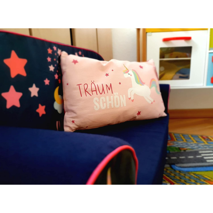 Дитяча затишна подушка з єдинорогом/напис - Trum Schn - Д/Ш/В прибл. 40 x 13 x 23 см, 100 бавовна, 24