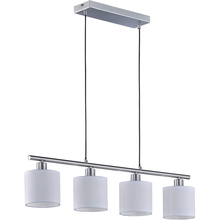 Торшер Reality Lighting Tommy R46335979, матовий метал, тканинний абажур золотого кольору, ексклюзивний 5 шт. E14 (білий, підвісний 4-світловий)