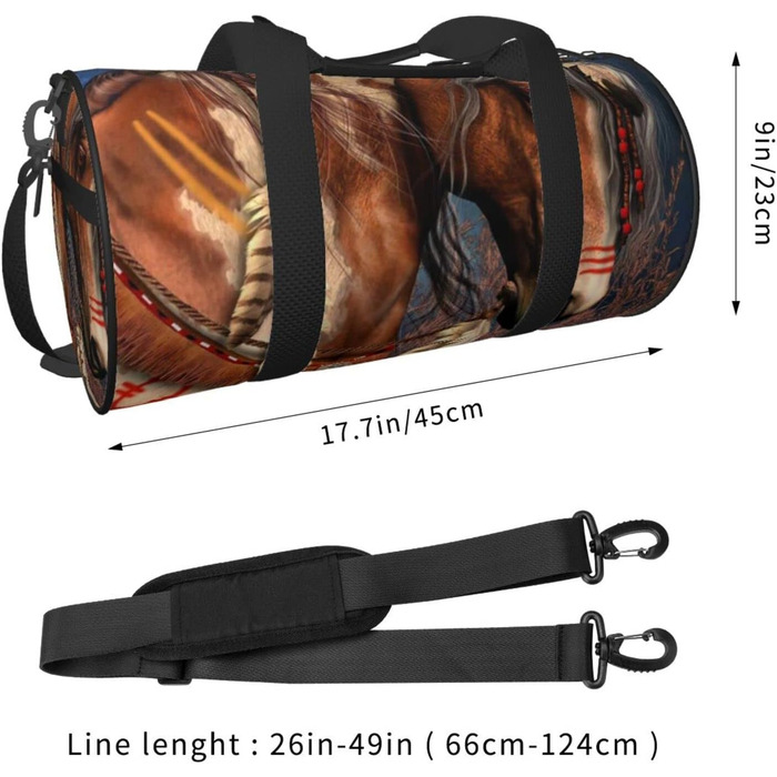 Дорожня сумка-мішок Конячка, універсальна спортивна сумка для чоловіків та жінок, коричнева