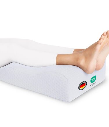 Подушка для підняття ніг Medicline Ергономічна підйомна подушка для розслаблення та покращення кровообігу Дихаюча, підходить для алергіків, сертифікована Oeko-TEX Зроблено в Німеччині