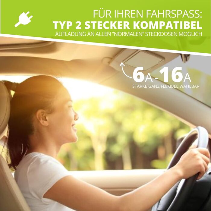 Зарядний пристрій 3-фазний 16А CEE штекер 11кВт Електромобіль Перемикач зарядного блоку Зарядний кабель Сумісний з GLE500e, E-Tron