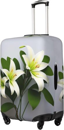 Чохол для валізи Lily Flowers, міцний захист для багажу розміром 45.7-81.3 см, XL, Чорний