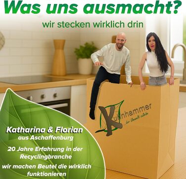 Компостовані пакети для відходів 20 л 50 шт. компостовані пакети для відходів без пластику Вологостійкі та стійкі до розривів паперові компостовані пакети для відходів Паперові пакети для органічних відходів Паперові компостовані пакети для відходів