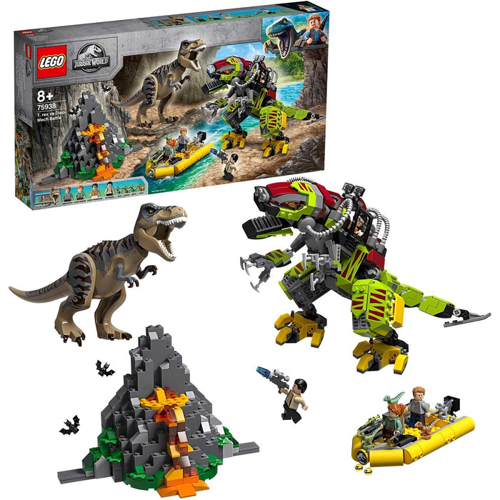 Конструктор LEGO Jurassic World 75938 T. Rex проти Dino-Mech