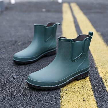 Чоловічі гумові гумові чоботи для саду, зелені, розмір 40 2/3 EU