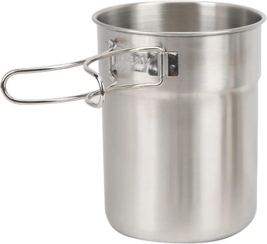 Набір складних каструль з нержавіючої сталі KIMISS із 2 предметів легка каструля для кемпінгу та подорожей на свіжому повітрі, 700 мл та 1000 мл