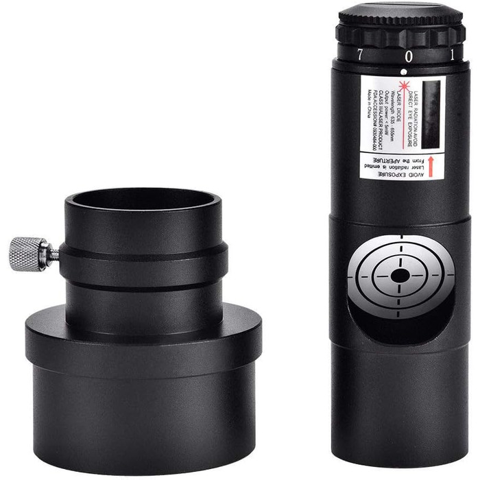 Лазерний коліматор телескопа 1,25 дюйма, калібратор Bysameyee з 2-дюймовим адаптером для колімації рефлекторного телескопа Ньютона