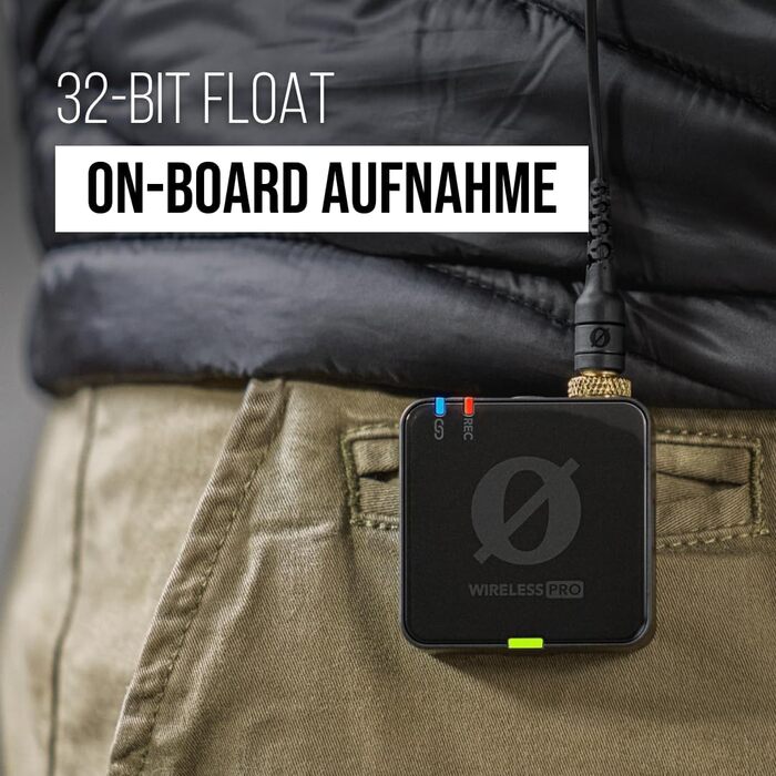 �DE Wireless PRO Компактний комплект для радіозв'язку з таймкодом, 32-бітним вбудованим записом, 2 мікрофонами Лавальє та зарядним