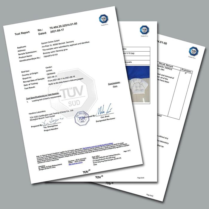 Ваш GEAR Boracay - Підвісне крісло з оббивкою сидінь сірого або бежевого кольору - максимум 240 кг Протестовано TV - Підвісне кріс