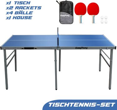Стіл для настільного тенісу OriginalCup Easy Pong, синій