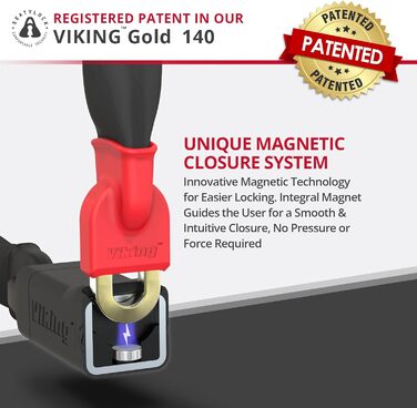 Велосипедний ланцюговий замок Seatylock Viking з ключем запатентований велосипедний замок із захистом від крадіжки високий рівень безпеки. Продається безпечний велосипедний замок для міського електровелосипеда та самоката, окружність 55,1 дюйма, посилений