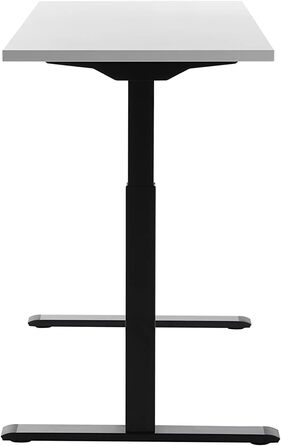 Регульований по висоті письмовий стіл Topstar E-Table, дерево, 140x60 см, чорний/білий, сучасний стиль