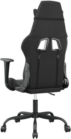 Ігрове крісло INLIFE чорного кольору зі штучної шкіри, Меблі, Крісла, Ігрові крісла, Чорний, 16,1 кг, 3143649