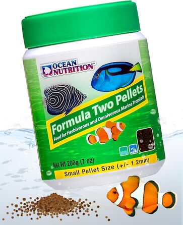 Пелети Ocean Nutrition Formula Two Marine Pellets Soft Moisture з низьким вмістом білка, маленькі, 200 г