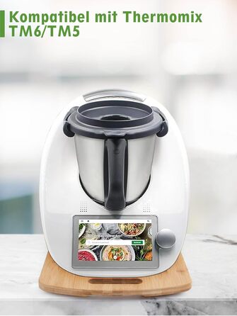 Розсувна дошка для Thermomix TM6 TM5, бамбукова ковзна дошка Дерев'яна швидкорухома дошка Slider Pad для кухонного комбайна Thermomix Vorwerk TM5 TM6 Аксесуари