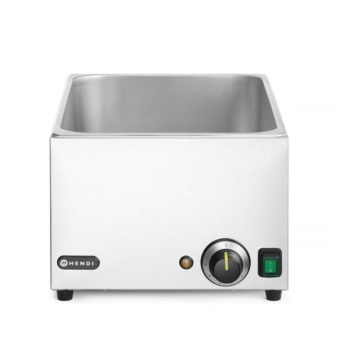 Підігрівач їжі, підігрівач для фуршету, плавне регулювання температури до 85C, GN 1/1, 230 В, 1000 Вт, 340 x 540 x (В) 250 мм, нержавіюча сталь